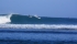 surfing in krui epic wave out front in Krui South Sumatra
