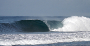 surf Waves in Krui in krui south sumatra