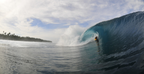 surf Waves in Krui in krui south sumatra